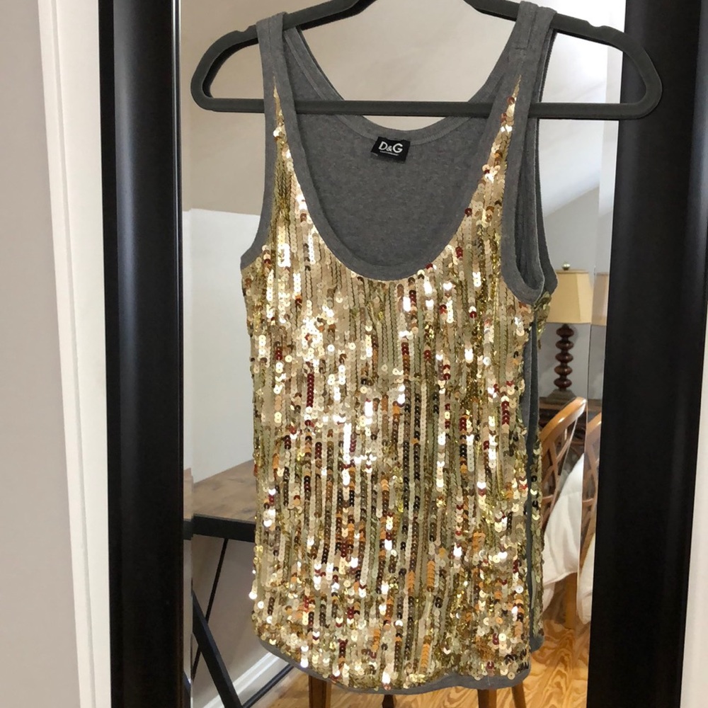 Vintage Dolce & Gabbana sequined tank